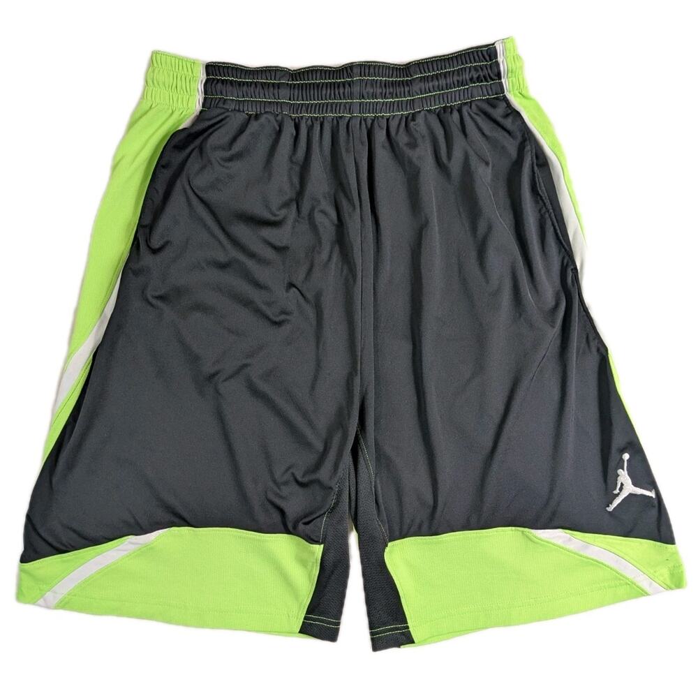 Jordan Phase 23 Volt Black Neon Green Men’s Medium Basketball Air Dri-Fit